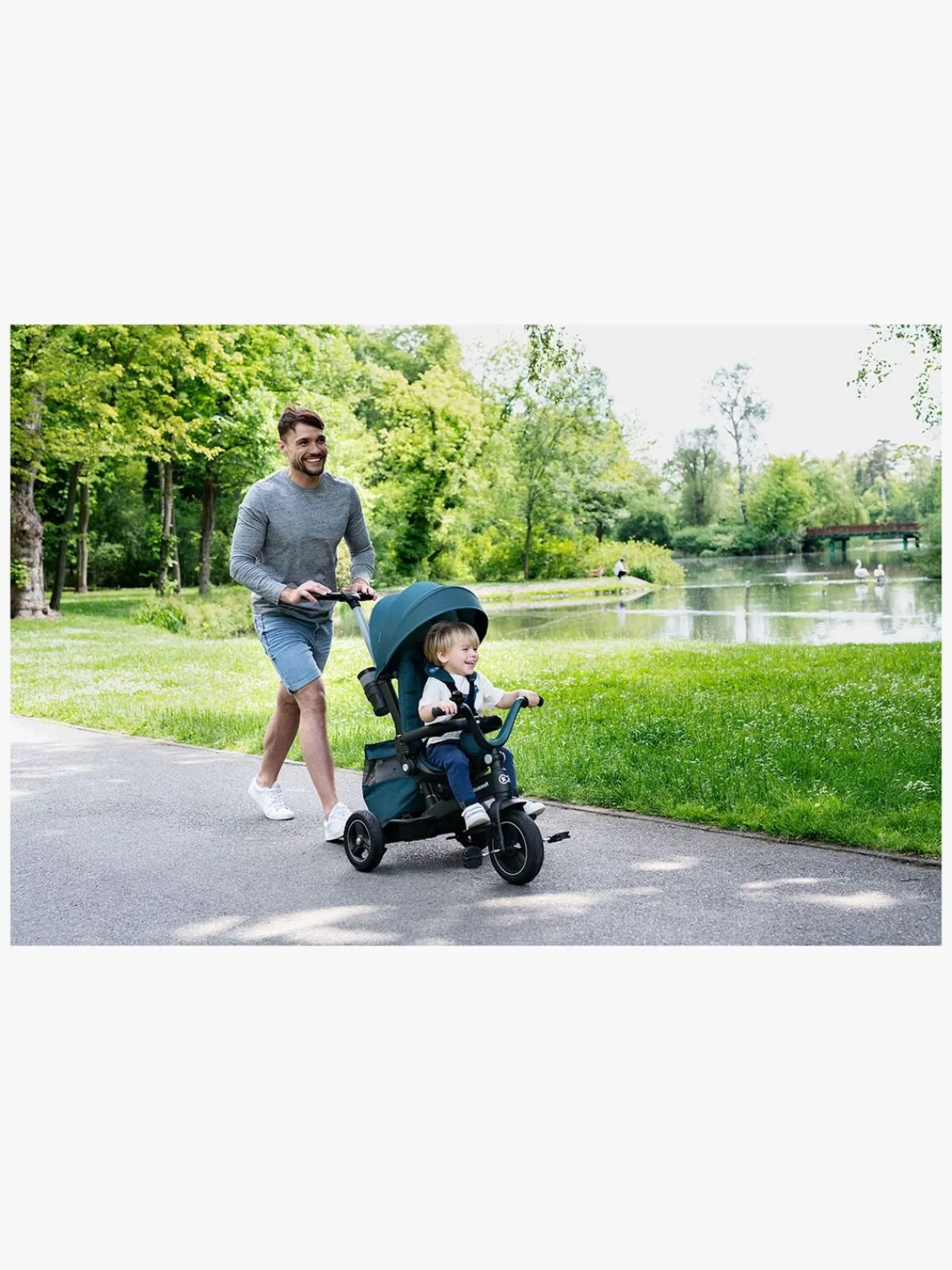 Kinderkraft Cykler-Trehjulet Cykel Easytwist, Lyserød