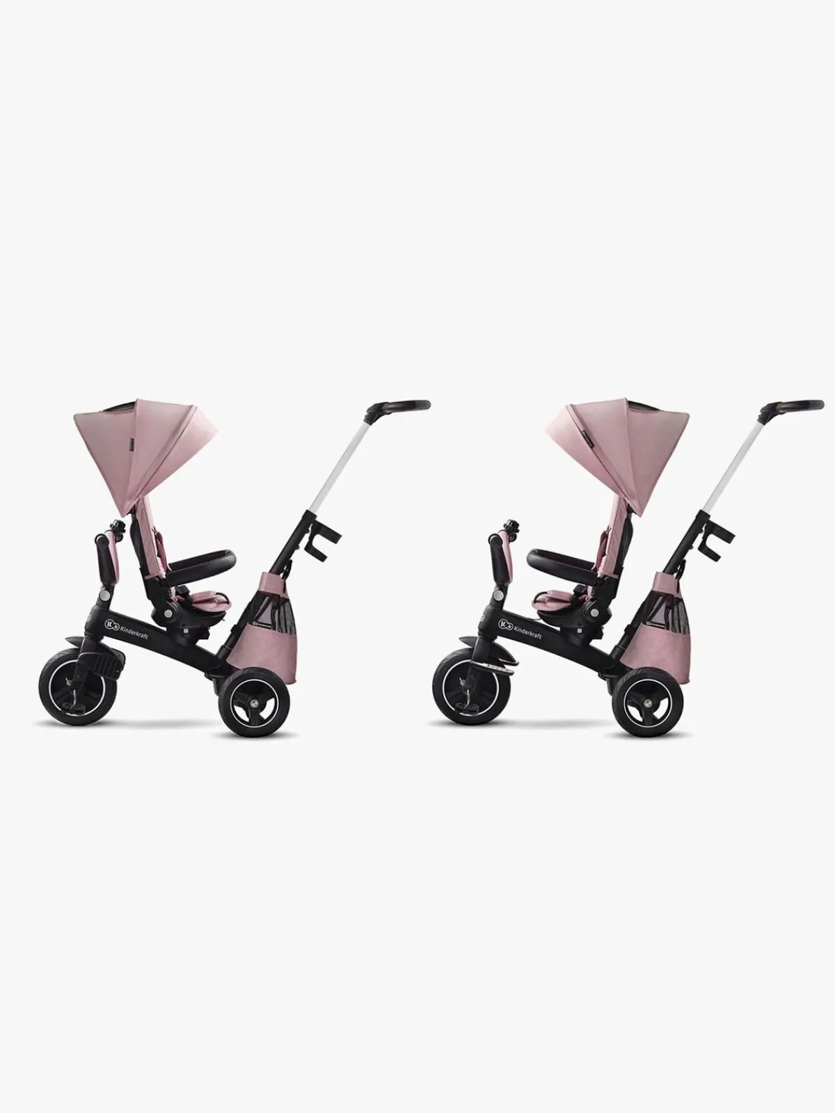 Kinderkraft Cykler-Trehjulet Cykel Easytwist, Lyserød