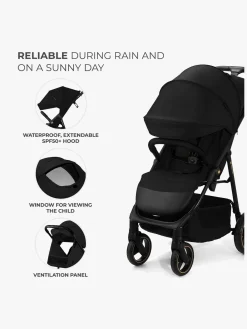 Rejseklapvogne|Kinderkraft Trig 3 Klapvogn, Onyx Black Sort
