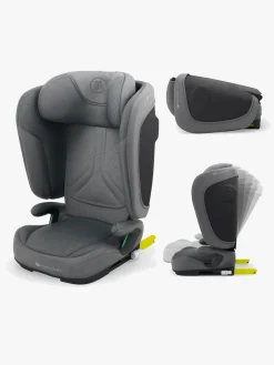 Autostole 9-36 Kg|Kinderkraft UNITY 2 i-Size Autostol, Grey Grå