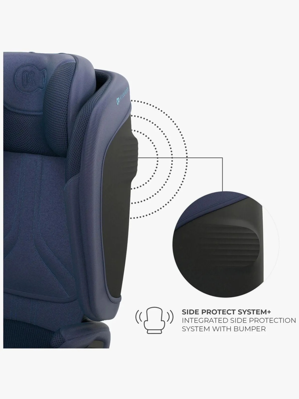 Autostole 9-36 Kg|Kinderkraft UNITY 2 i-Size Autostol, Navy Blå