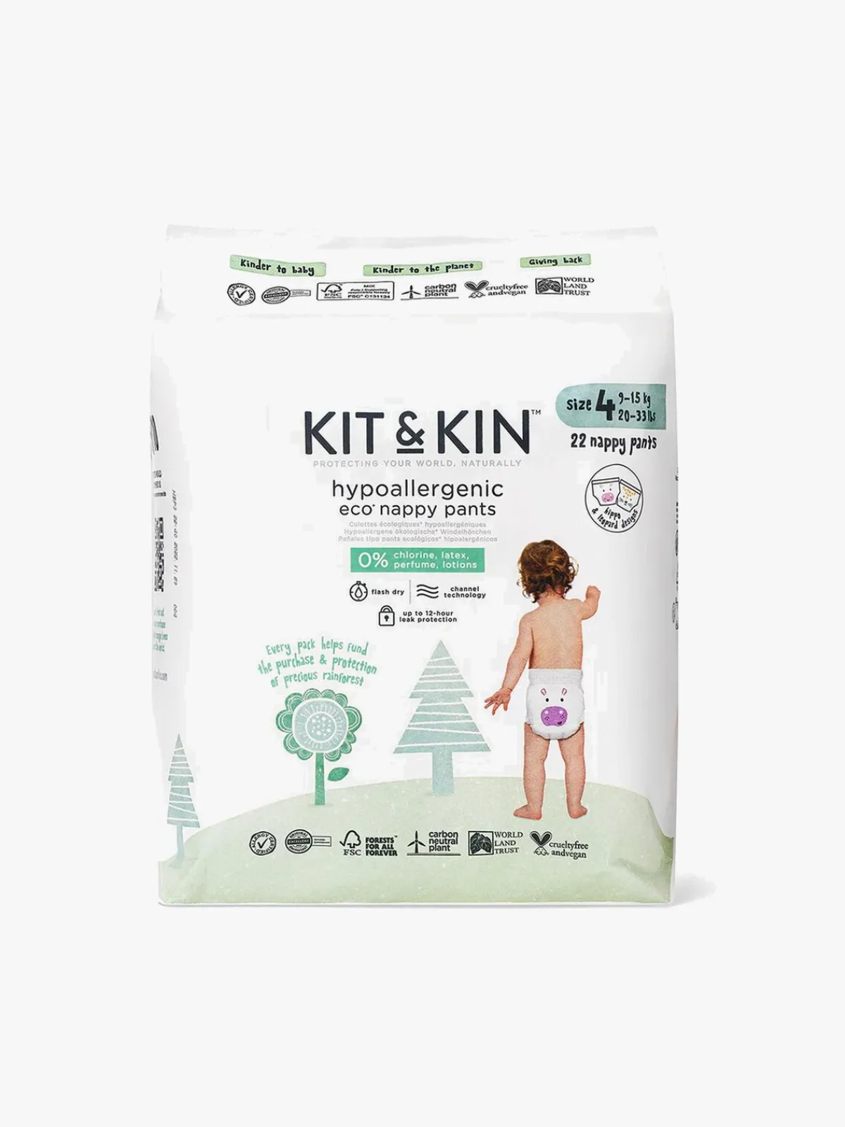 KitKin Kit & Kin Eco Buksebleer Str. 4 9-15 kg 22-pak