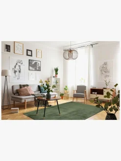 Børn KM Carpets Cozy Gulvtæppe 110x160, Green