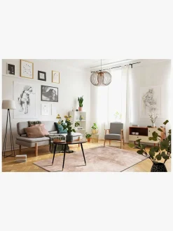 Børn KM Carpets Cozy Gulvtæppe 133x190, Linne
