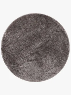 Børn KM Carpets Cozy Rundt Gulvtæppe 160, Grey