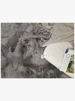 Børn KM Carpets Cozy Rundt Gulvtæppe 160, Grey