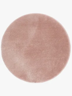 Børn KM Carpets Cozy Rundt Gulvtæppe 160, Dusty Pink
