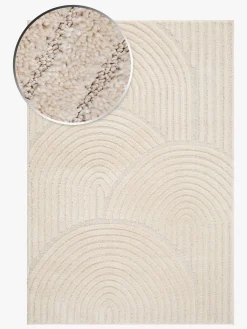 Børn KM Carpets Doria Zen Gulvtæppe 160x230, Hvid