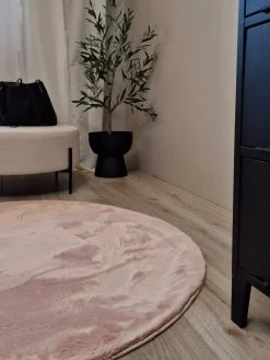 Børn KM Carpets Dream Rund Gulvtæppe 80, Pink