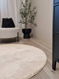 Børn KM Carpets Dream Rundt Gulvtæppe 120, Natur