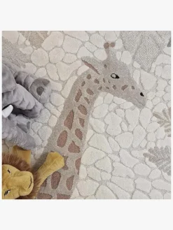 Børn KM Carpets Genova Gulvtæppe Giraf 120x170, Creme