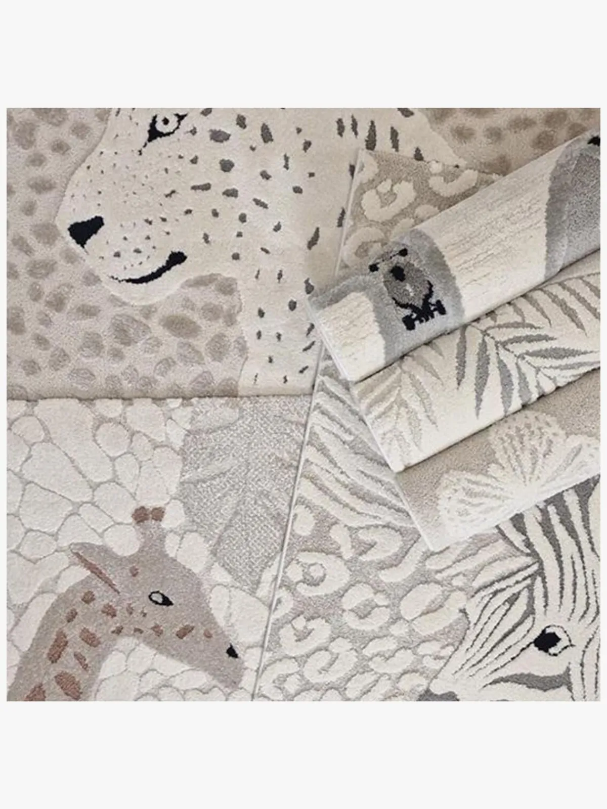 Børn KM Carpets Genova Gulvtæppe Giraf 120x170, Creme