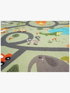 Børn KM Carpets Gulvtæppe Play Animal 120x160, Grøn