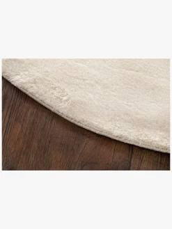 Børn KM Carpets Gulvtæppe Rund 120, Soft Natur