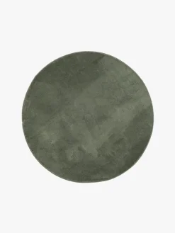 Børn KM Carpets Gulvtæppe Rund 120 Soft, Smaragdgrøn