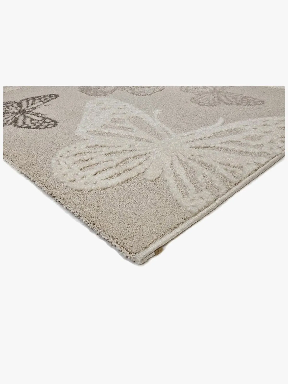 Børn KM Gulvtæpper-Carpets Gulvtæppe Sommerfugl 80x150, Creme