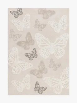 Børn KM Carpets Gulvtæppe Sommerfugl 120x170, Creme