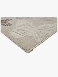 Børn KM Carpets Gulvtæppe Sommerfugl 120x170, Creme