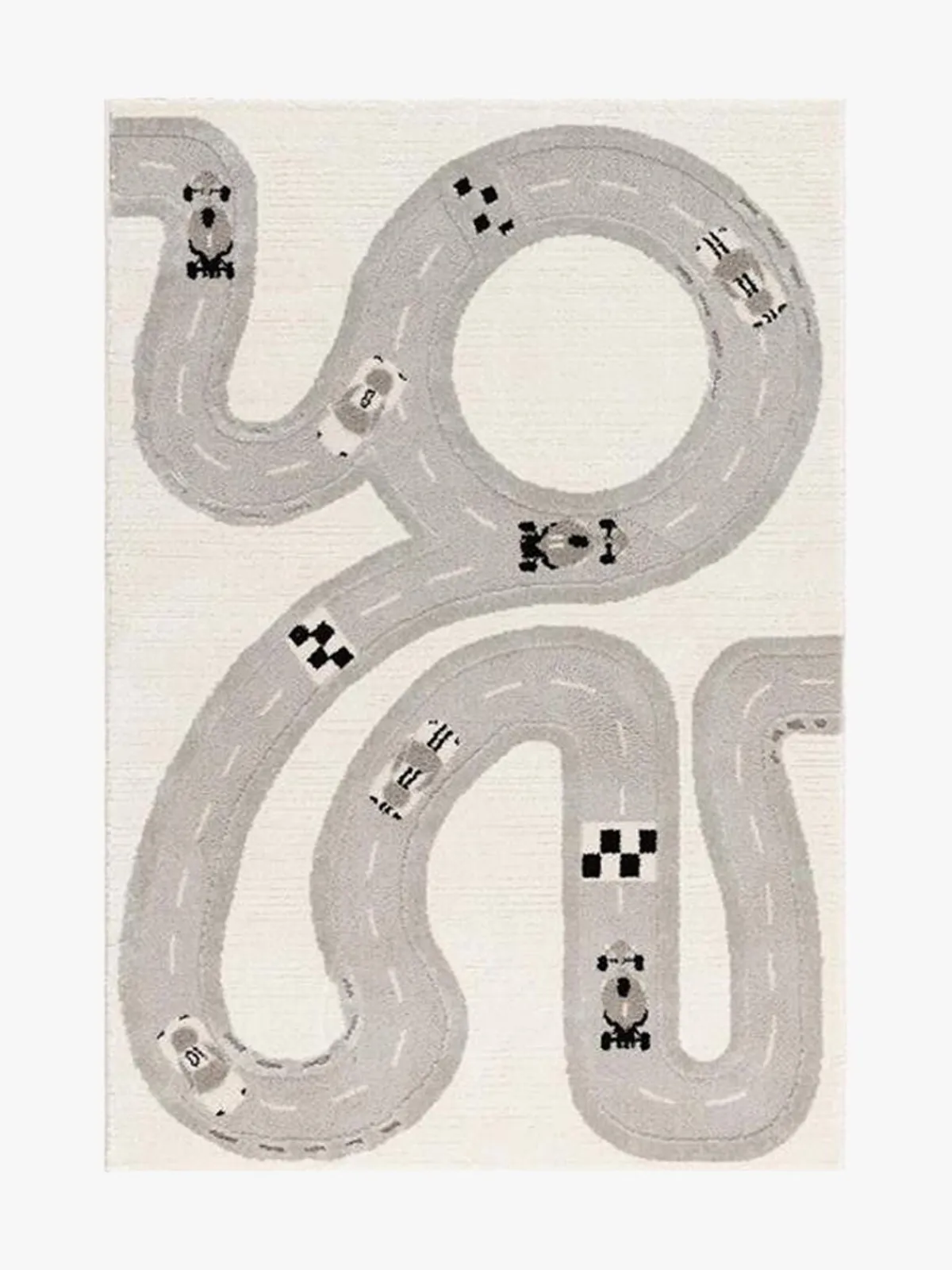 Børn KM Interiør-Carpets Gulvtæppe Vej 120x170, Creme