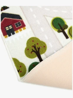 Børn KM Carpets Vejtæppe 140x200, Creme