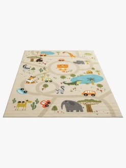 Børn KM Carpets Vejtæppe 140x200, Linne
