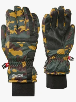 Børn Kombi Tilbehør|Vintertøj-Tucker Handsker Jr, Green Camo