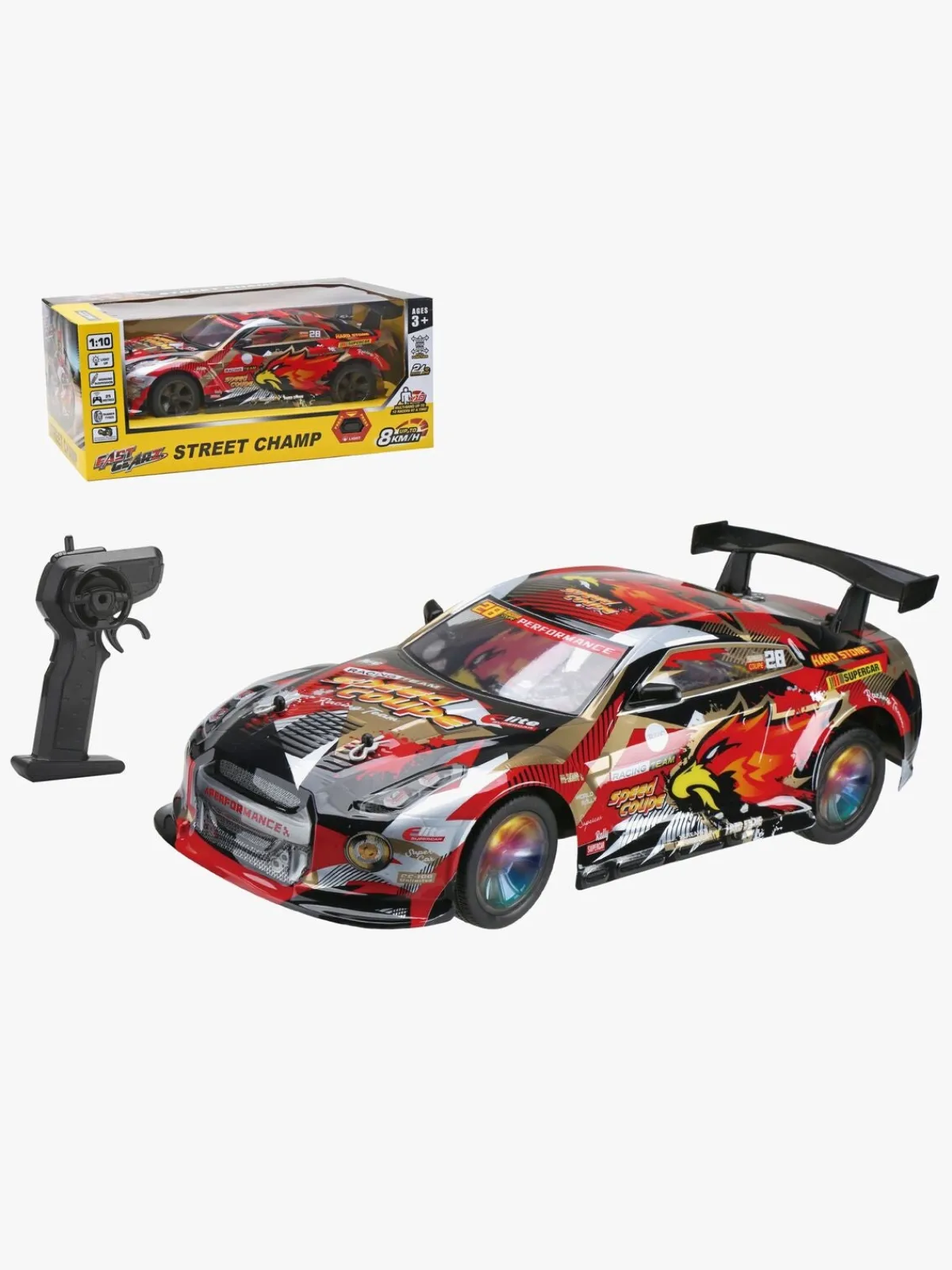 Koolspeed Fjernstyret-Fast Gear Fjernstyret Bil Street Camp 1:10