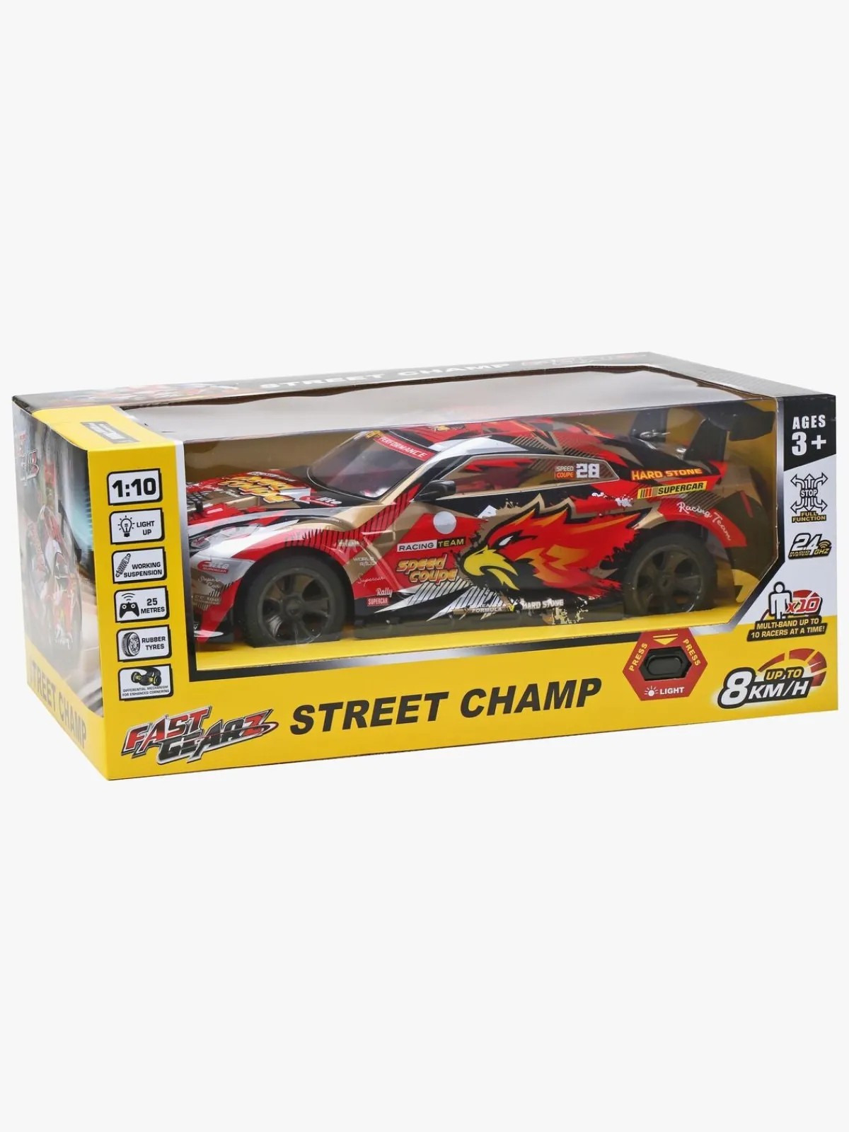 Koolspeed Fjernstyret-Fast Gear Fjernstyret Bil Street Camp 1:10