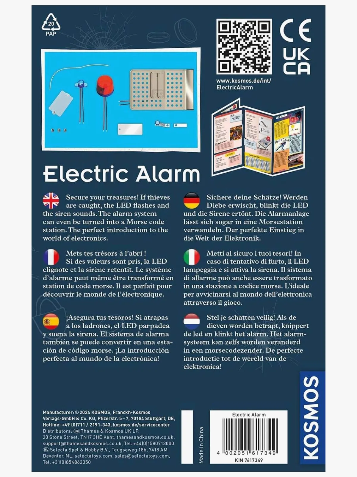 Eksperimenter & Videnskab|Kosmos Elektronisk Alarm Eksperimentkasse