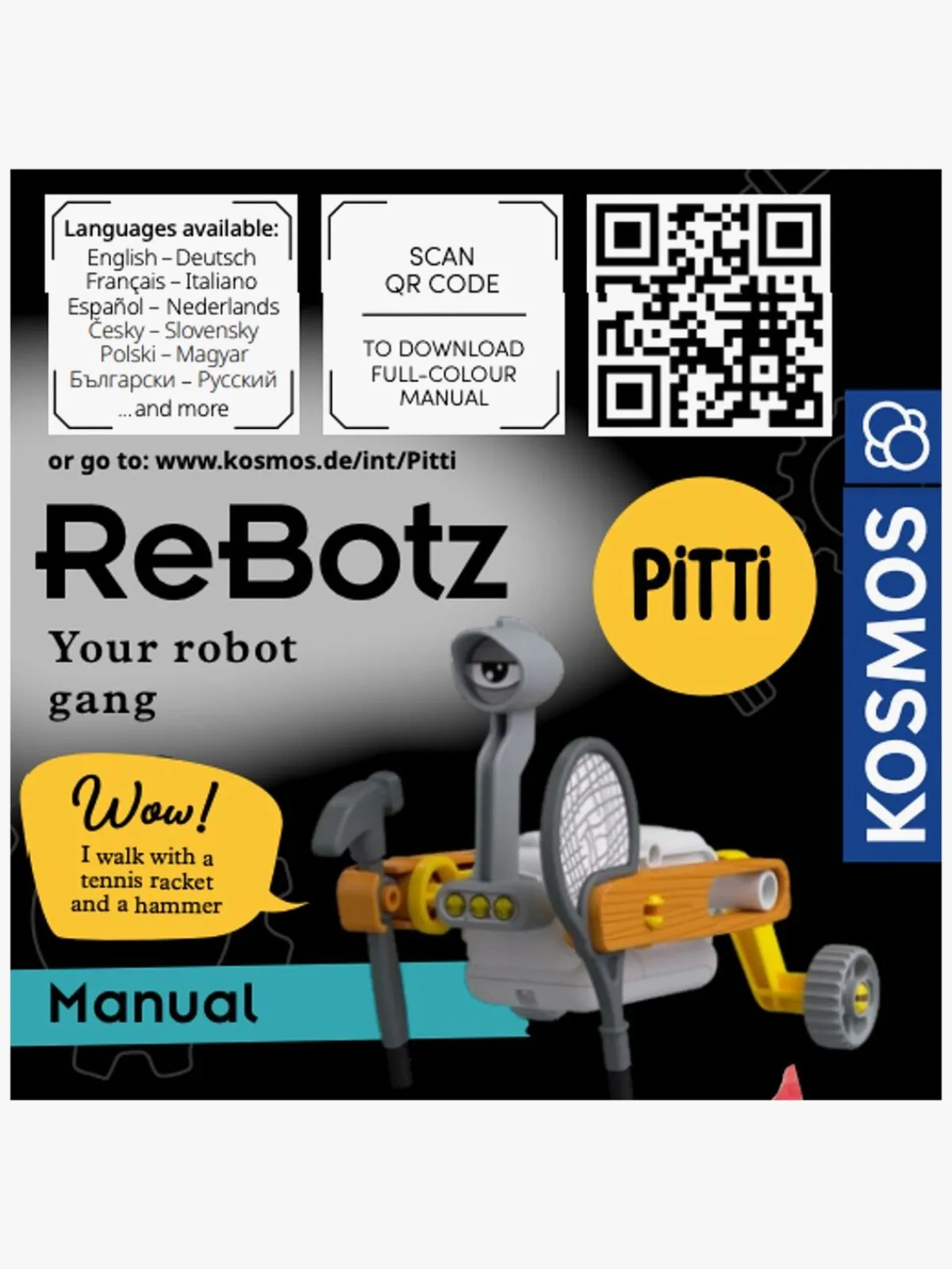 Interaktivt Legetøj|Kosmos Rebotz Legetøj Pitti the Walking Robot