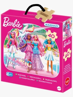 Spil & Puslespil|Krnan Kärnan Barbie Træpuslespil 40 Brikker