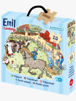 EmilILonneberga Kärnan Emil fra Lønneberg Puslespil I Træ 20 Brikker