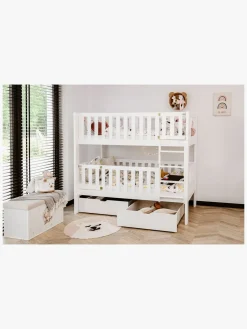 Børn LanoMeble Lano Meble KSAWERY Køjeseng 80x180, Hvid