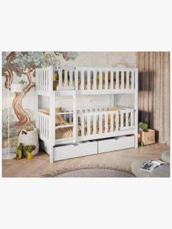 Børn LanoMeble Lano Meble KSAWERY Køjeseng 80x180, Hvid