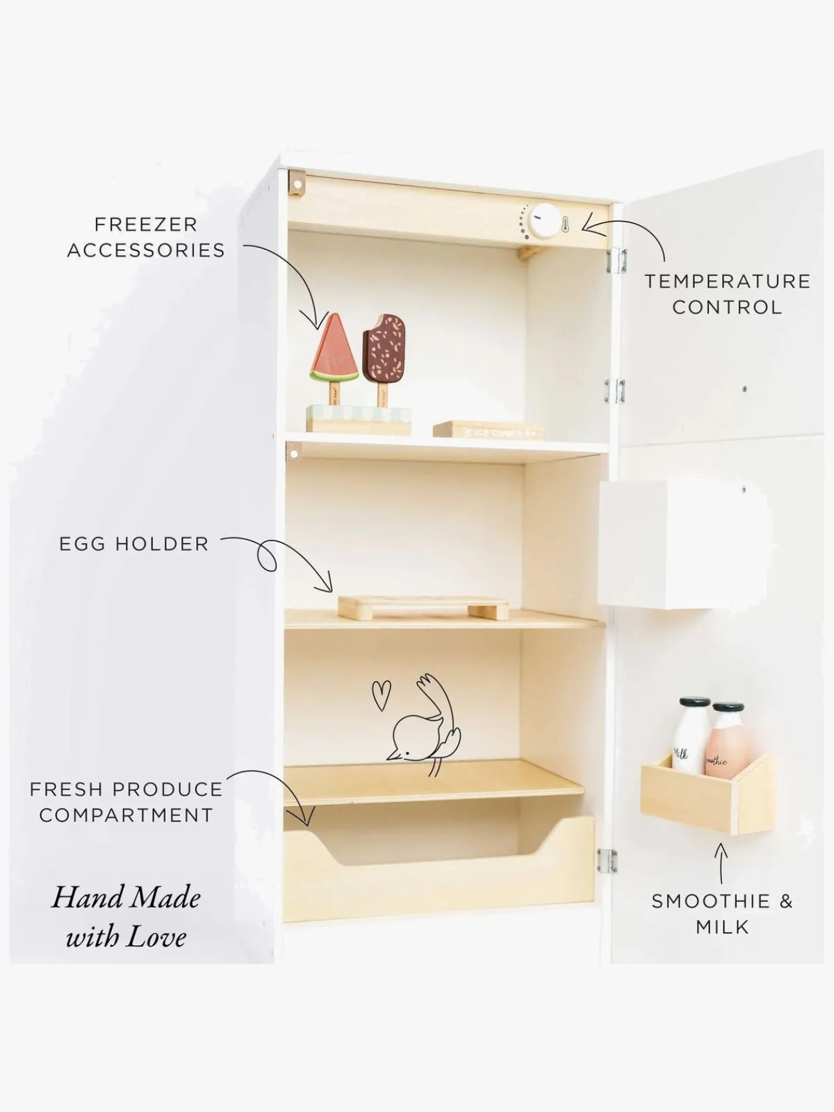 LeToyVan Le Toy Van Kitchen Freestanding Køleskab