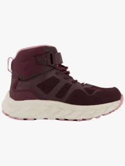 Børn Leaf Karlstad WP Fleece-forede Sneakers, Burgundy
