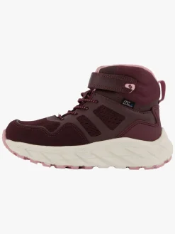 Børn Leaf Karlstad WP  Fleece-forede Sneakers, Burgundy