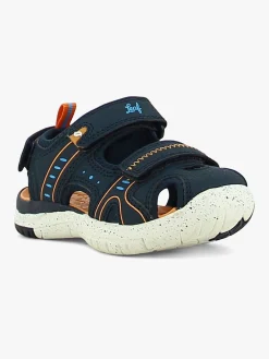 Børn Leaf Ljungby Sandaler, Navy/Orange