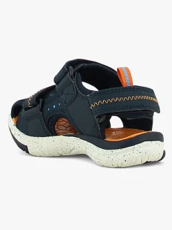 Børn Leaf Ljungby Sandaler, Navy/Orange