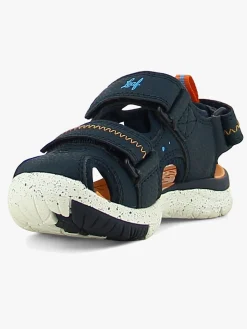 Børn Leaf Ljungby Sandaler, Navy/Orange