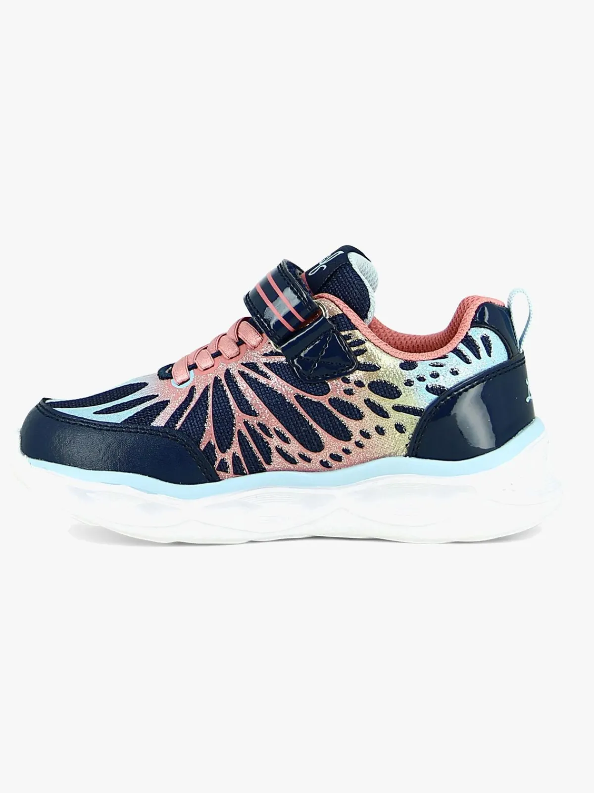 Sneakers|Leaf Malmen Blinkende Sneakers, Navy/Pink Lyserød/Blå
