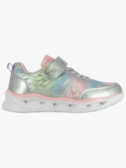 Børn Leaf Sneakers-Malmen Blinkende Sneakers, Silver