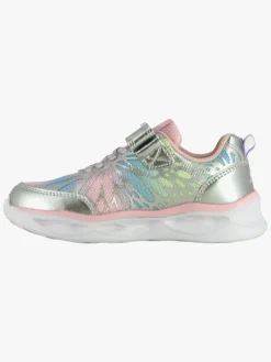 Børn Leaf Sneakers-Malmen  Blinkende Sneakers, Silver