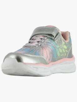Børn Leaf Sneakers-Malmen Blinkende Sneakers, Silver