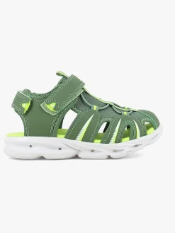 Børn Leaf Skultorp Blinkende Sandaler, Grøn