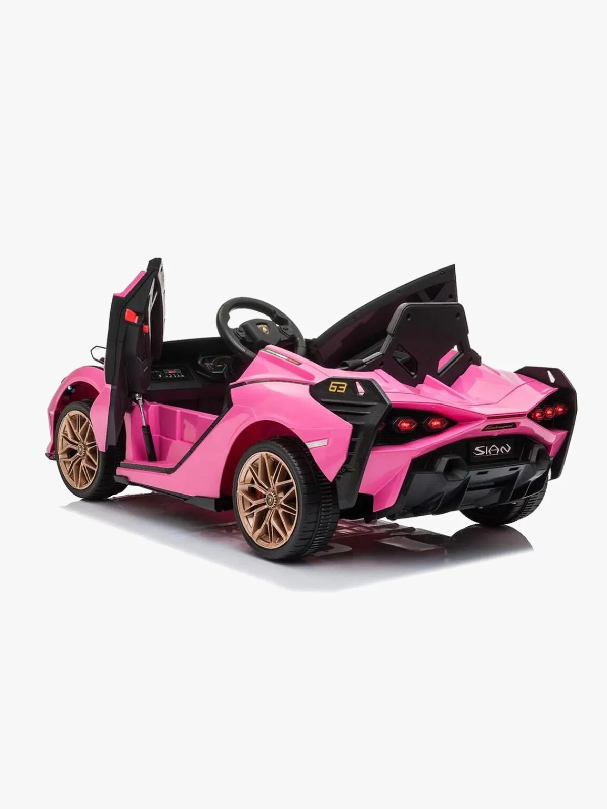 Leggodt Elbiler & -Køretøjer-Lamborghini Sian Elbil, Lyserød