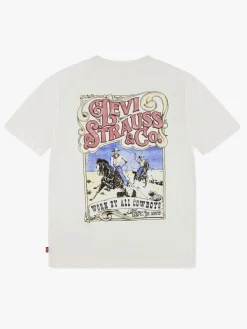 Børn Levis Levi's LVB Worn By Cowboys T-shirt, Egret