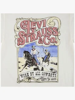 Børn Levis Levi's LVB Worn By Cowboys T-shirt, Egret