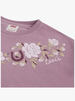 Børn Levis Overdele-Levi's LVG Rose Front Tuck Sweatshirt, Lilas Levi's