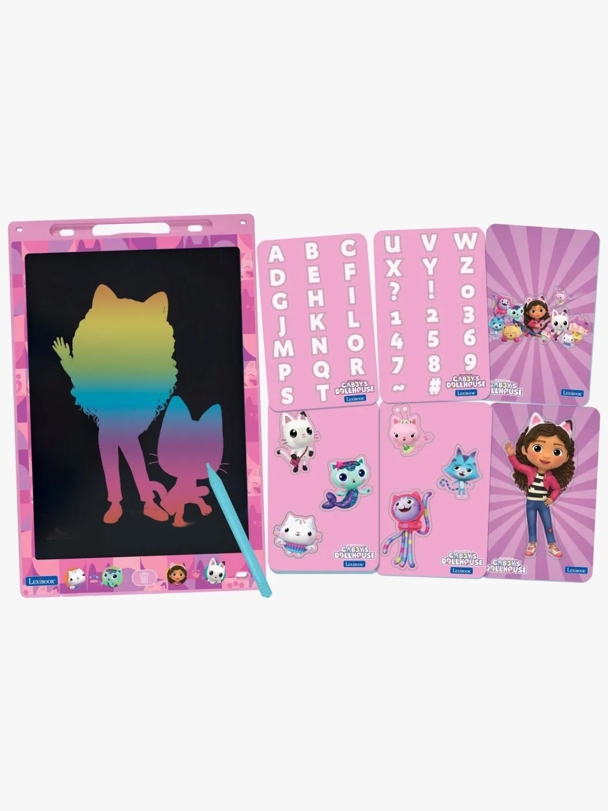 GabbysDollhouse Lexibook Gabby's Dollhouse Tegnetablet med Stencilskabeloner